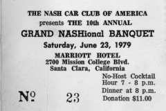 1979 GN,banquet ticke