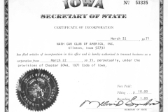 Nash certificate
